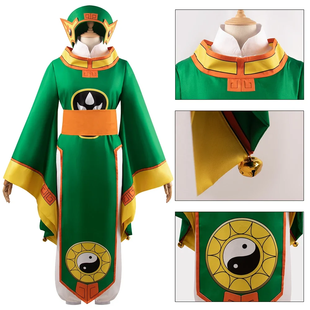 Anime Card captor Sakura Li Syaoran Cosplay Kostüm grün Kimono Anzug Mann Kampf Uniform Halloween Kostüm