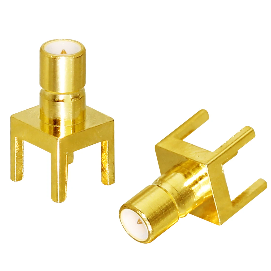 1pc SMB Male Plug  RF Coax Connector Through Hole PCB Mount Straight Goldplated Wholesale Welding Terminal