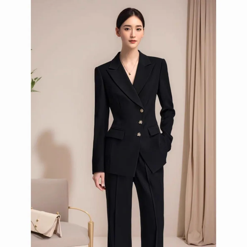New women's spring and autumn suits, suitable for college students and civil servants' interviews, professional wear, fashionabl