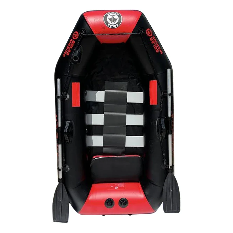 

PVC One Person Inflatable Fishing Boats 175cm Kayak Canoe Rowing Boats Dinghy With All Free Accessories