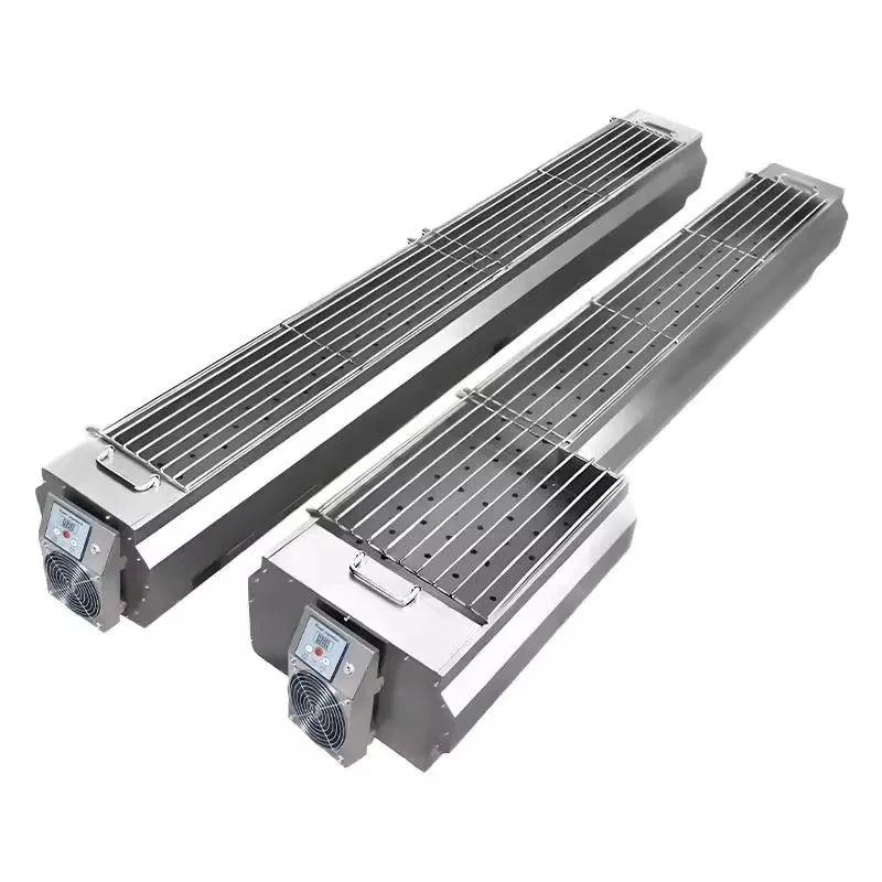 

Baogang with FanSkewers Commercial Thickened Stainless Steel Outdoor Stall Charcoal Grill