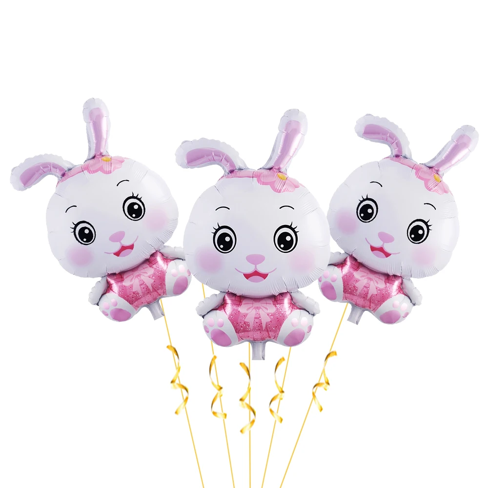 

3pc Easter Rabbit Balloons bunny balloon Wedding baby shower Birthday Party Decor balloon kids Easter party decoration gift Toys