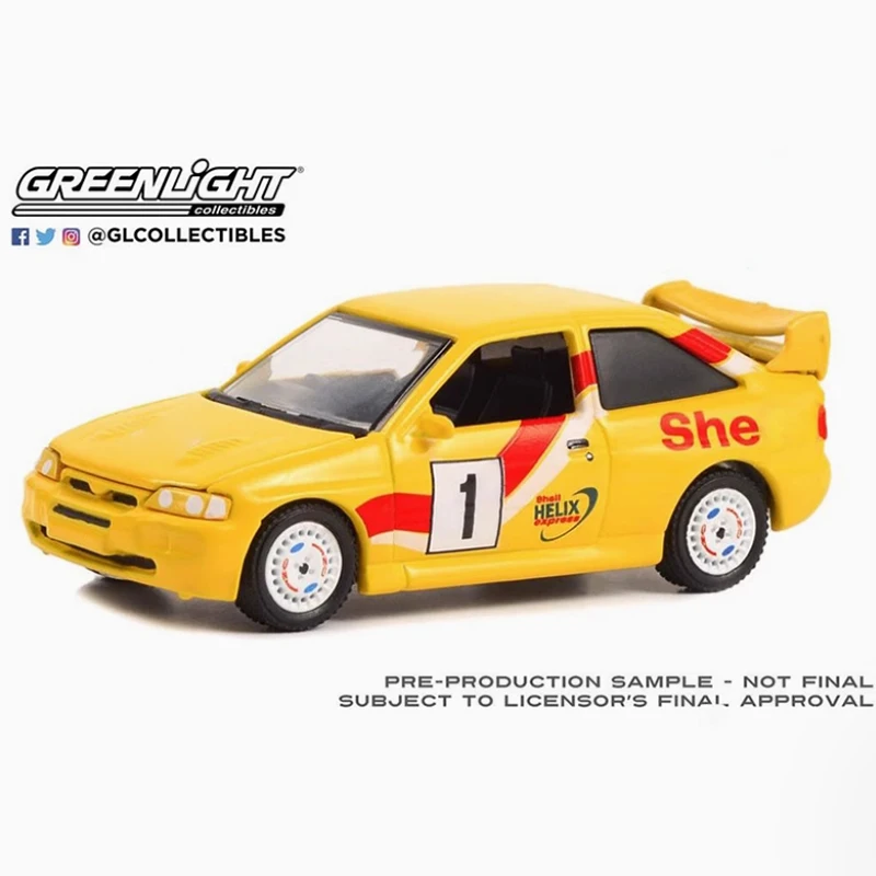 GreenLight Diecast 1:64 Scale 1996 Escort RS Cosworth Alloy Car Model Classic Collection Display Toys