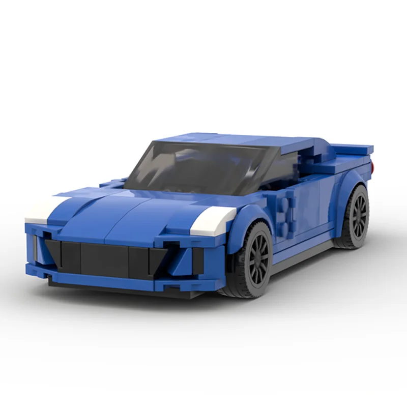Snelheidsracewagen Model MOC Gebouw BRZ Sportwagen met twee deuren Modulaire technologie Kinderen Vakantiegeschenken Monteer speelgoedpak