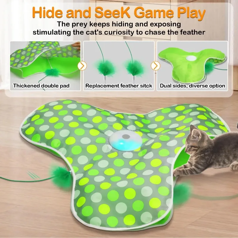 for Self-Hi Relieving Stuffy Pet Toy Cat Hiding Toy For Interactive & Movement For Hunting Cover