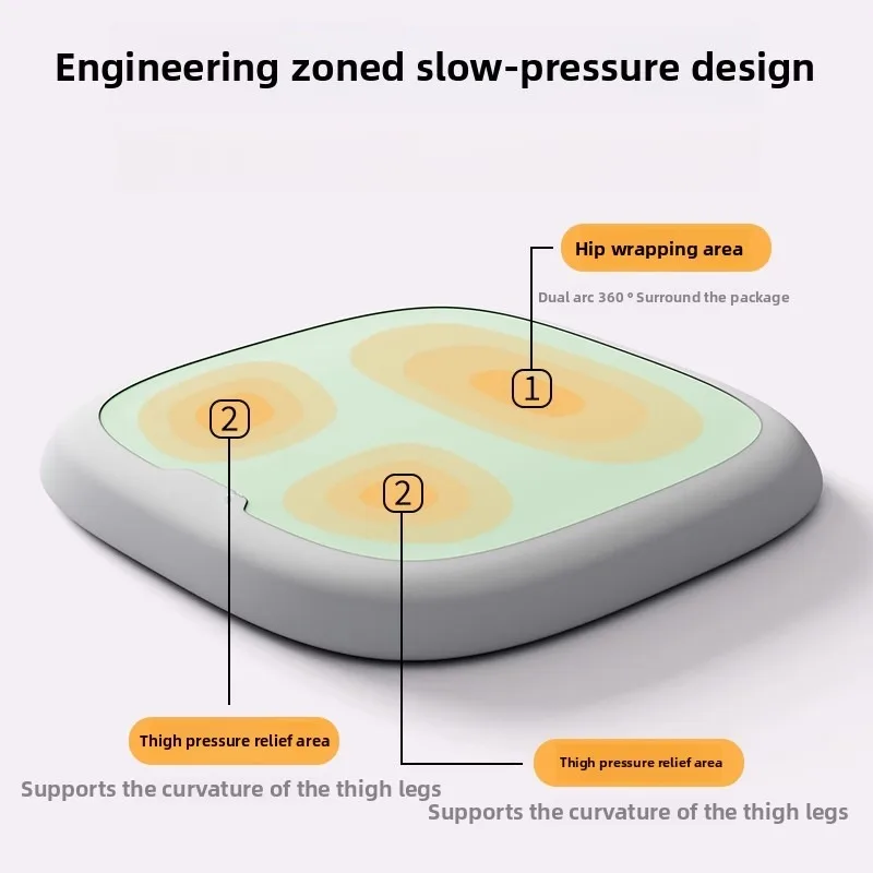 وسائد مقاعد السيارة من إسفنج الذاكرة مع دعم قطني مناسبة لوسائد مقاعد السيارة والمكتب توفر رائعًا ومساميًا