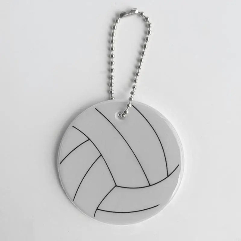 5Pcs Safety Reflector Pendants Reflective Keychain Reflector Pendant Keyring Safety Reflector with Chains for Backpack 