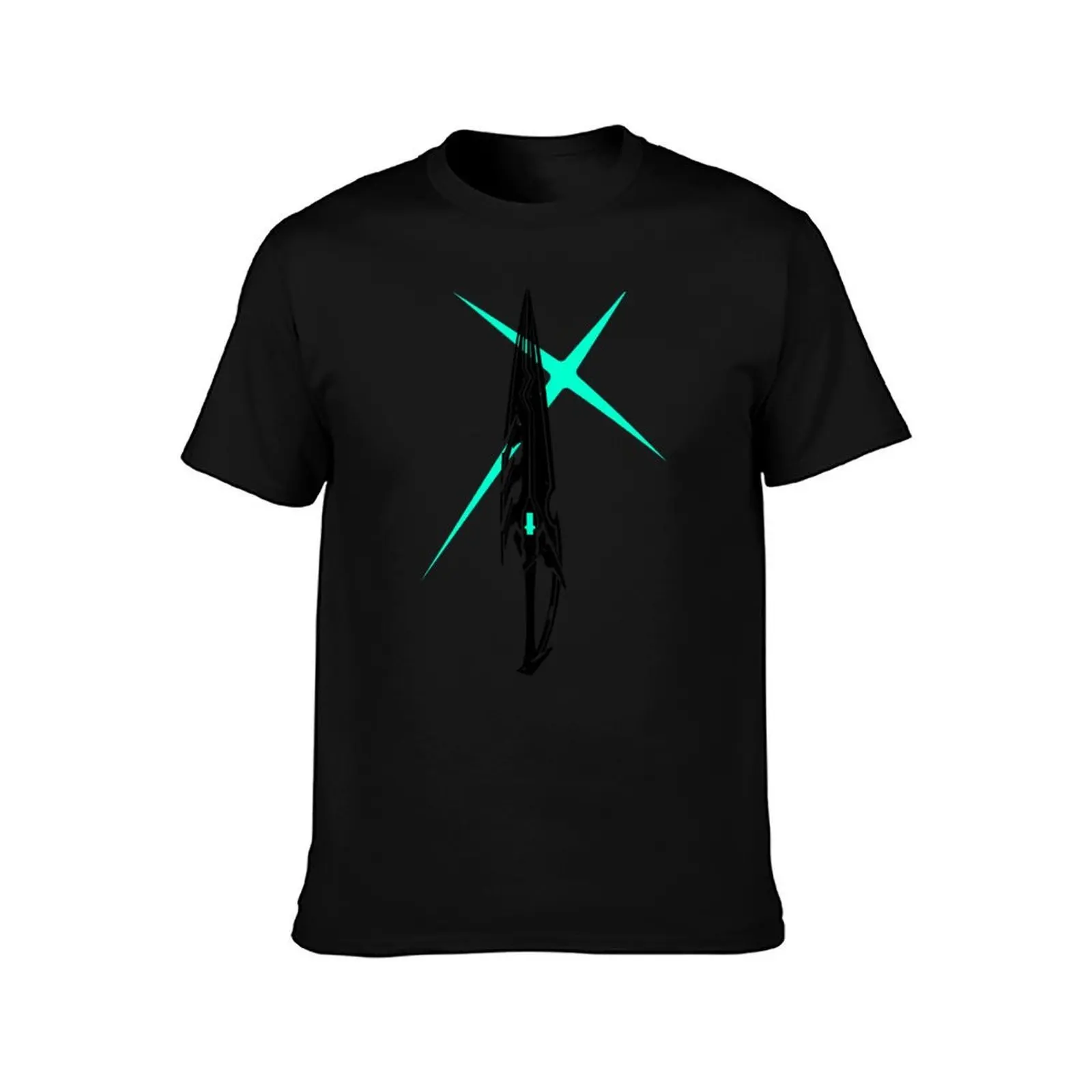Xenoblade Essential T-Shirt, Summer Casual Cotton Tee, Oversized Streetwear Tops, Vintage Graphic Print, Loose Fit Short Sleeve