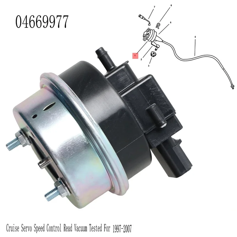 크루즈 컨트롤 읽기 진공 서보 속도 제어 테스터 04669977 Chrysler Grand Voyager Dodge Ram Dakota Durango 1997-2007