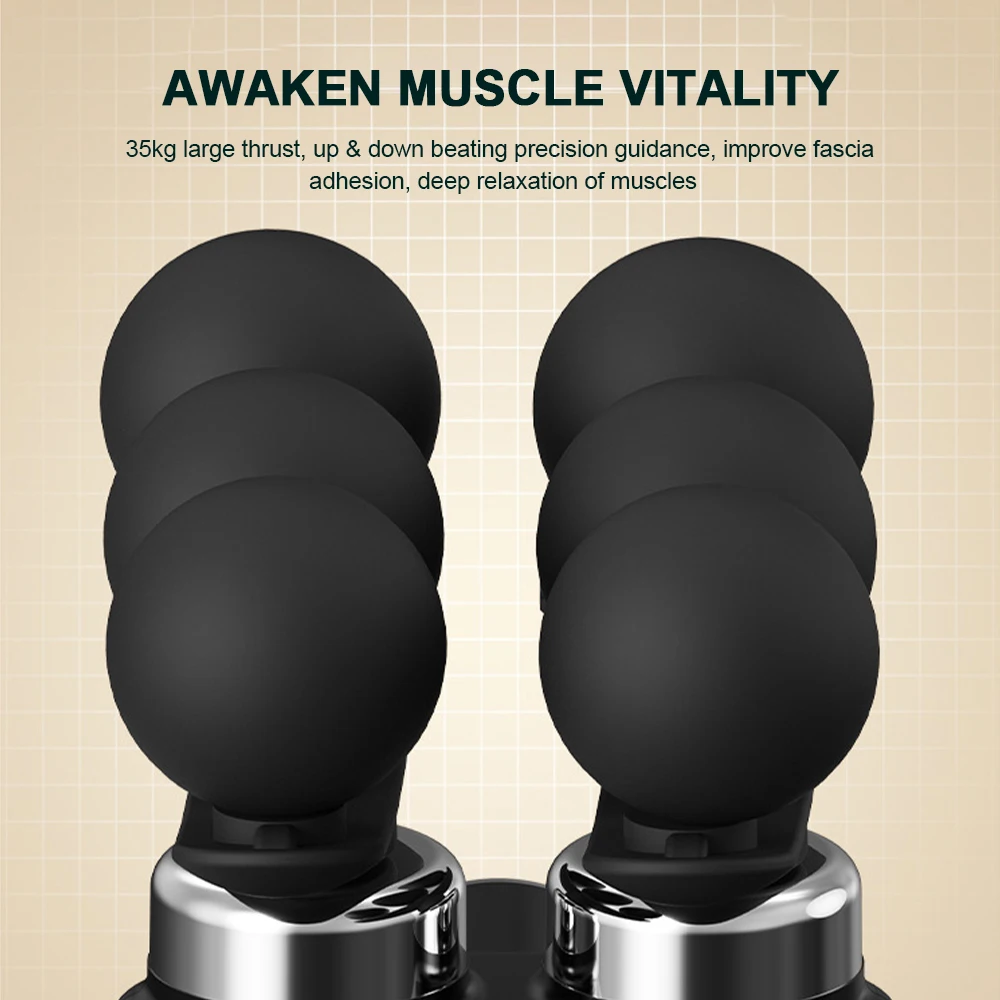 Handle Fascia Gun Professional Fascia Massage Gun Neck Shoulder Back Leg Massager 6 Gears Adjust Muscle Relaxation Masajeador view 5