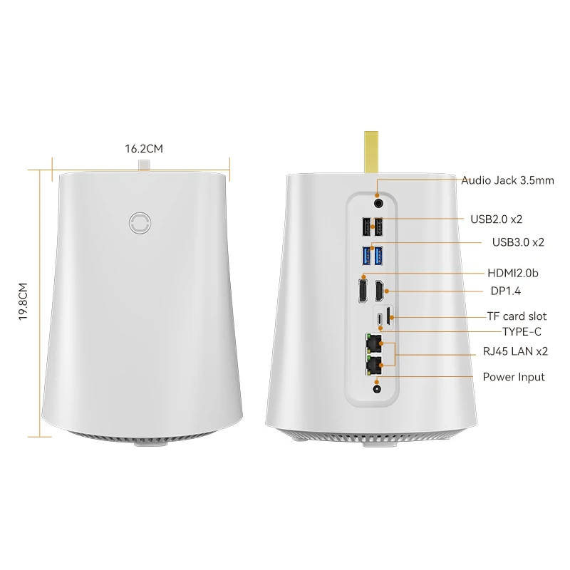 Imagem -03 - Mini pc Amd Intel N100 2x Ddr4 M.2 Nvme Ssd Polegadas Sata Hdd Wifi6 Windows 11 Linux Nas