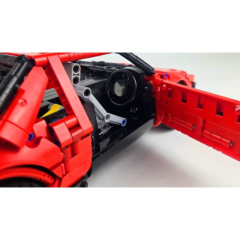 Moc Building Blocks Super red sedan sports car racing MR2 Technology Modular Bricks Model Gifts Christma Toys DIY Sets Assembly！