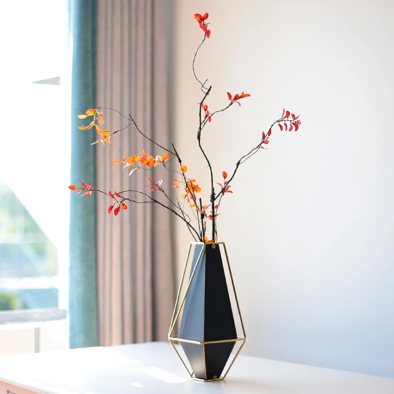 

Grand Aesthetic Flower Vase Luxury Living Room Minimalist Bathroom Vases Mushroom Vaso Decorativo Moderno Home Decoration ZY50HP