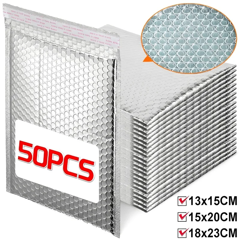 10-50-unidades-de-envelopes-prateados-com-bolhas-suprimentos-de-embalagem-para-envio-sacos-para-pequenas-empresas-correio-escritorio-escola