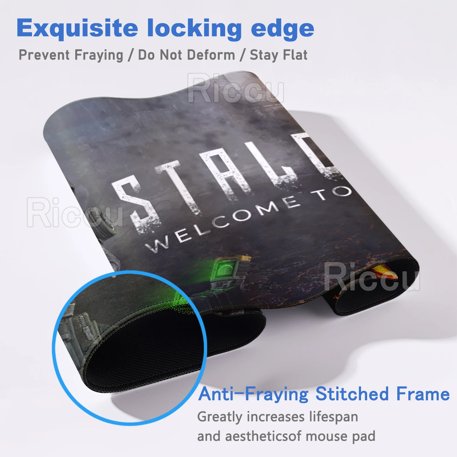 لوحة ماوس كبيرة S-STALCRAFT X-X ملحقات طاولة الألعاب سجادة لوحة مفاتيح الكمبيوتر مكتب كبير Kawaii مكتب الكمبيوتر لوحة ماوس الألعاب #5