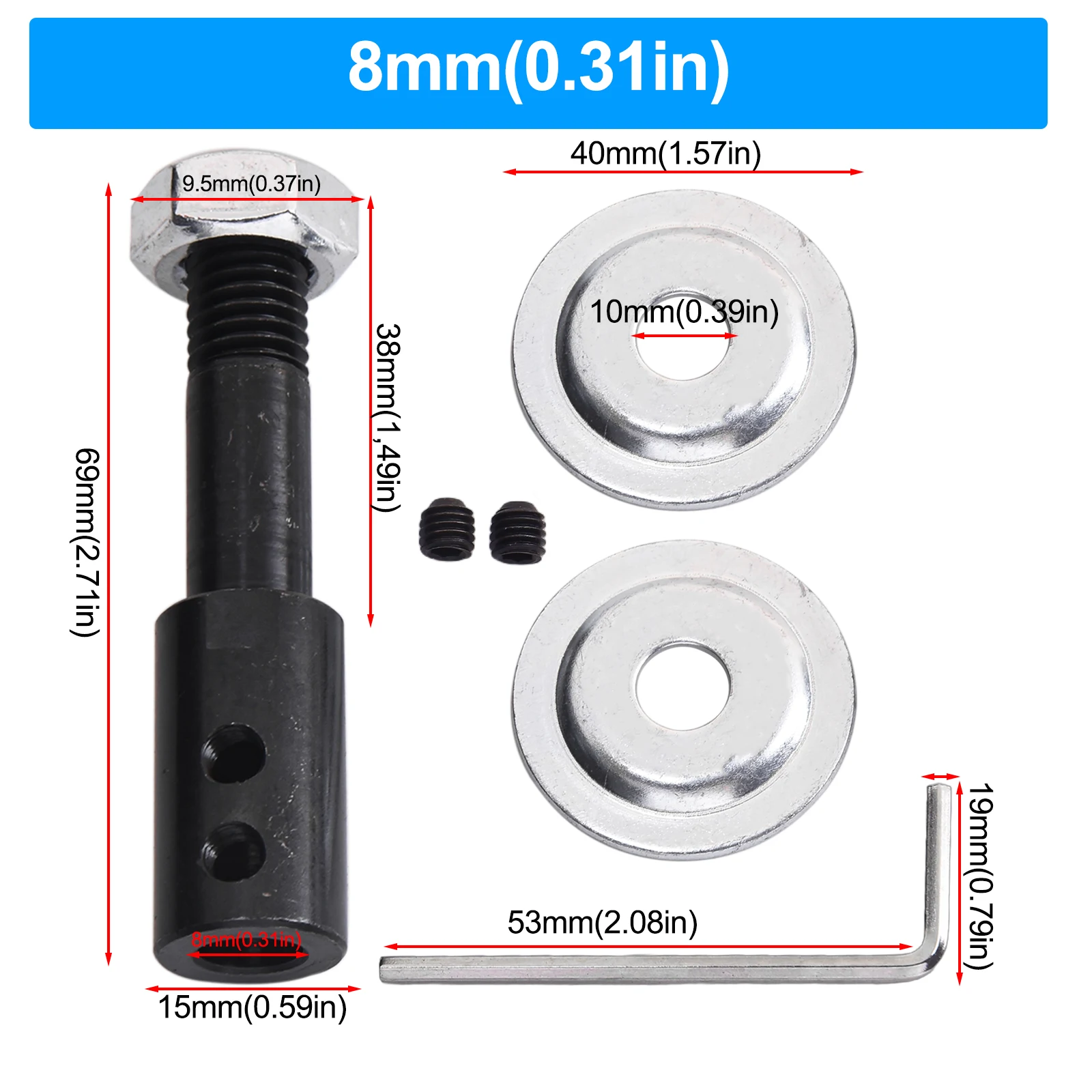 Practical Brand New Spindle Adapter Polishing Adapter 1 Set 5-16mm Shaft Motor For Grinding Polishing Spindle Adapter