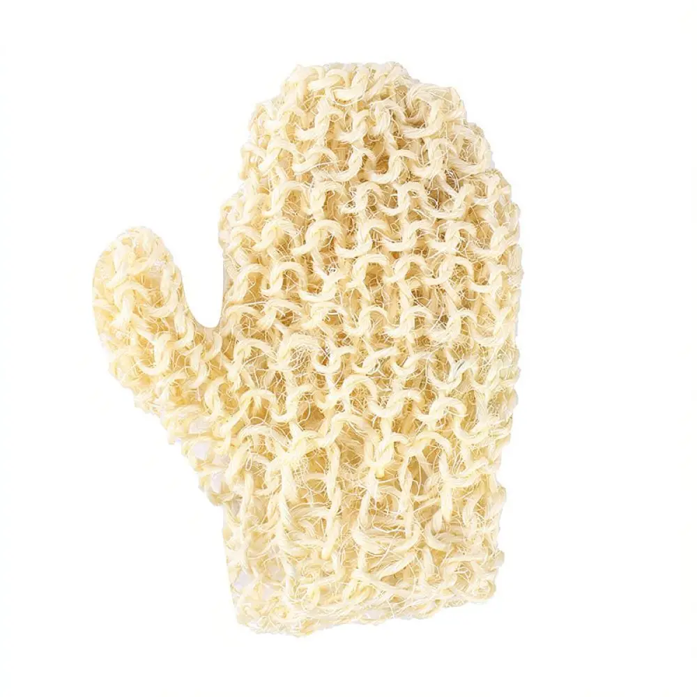 Eco Sisal Bath Mitt Exfoliating Shower Glove Scrubber Body Skin Dead Skin Removal For Daily Body Cleaning Spa Massage Tool