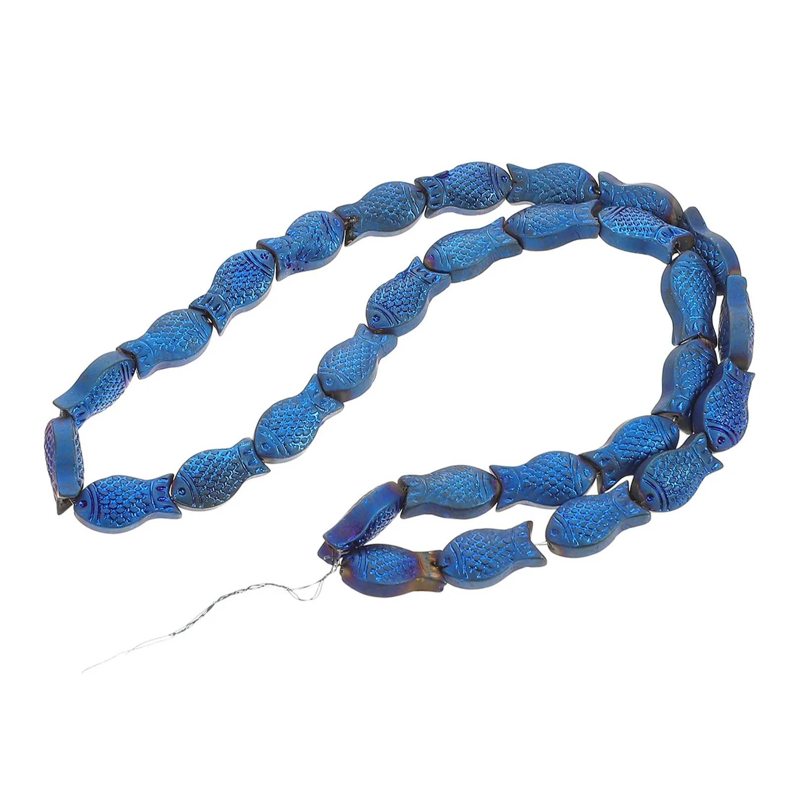 

30 шт. матовых стеклянных бусин в форме рыбок для рукоделия, изготовления украшений, браслетов, ожерелий, аксессуаров в морской тематике