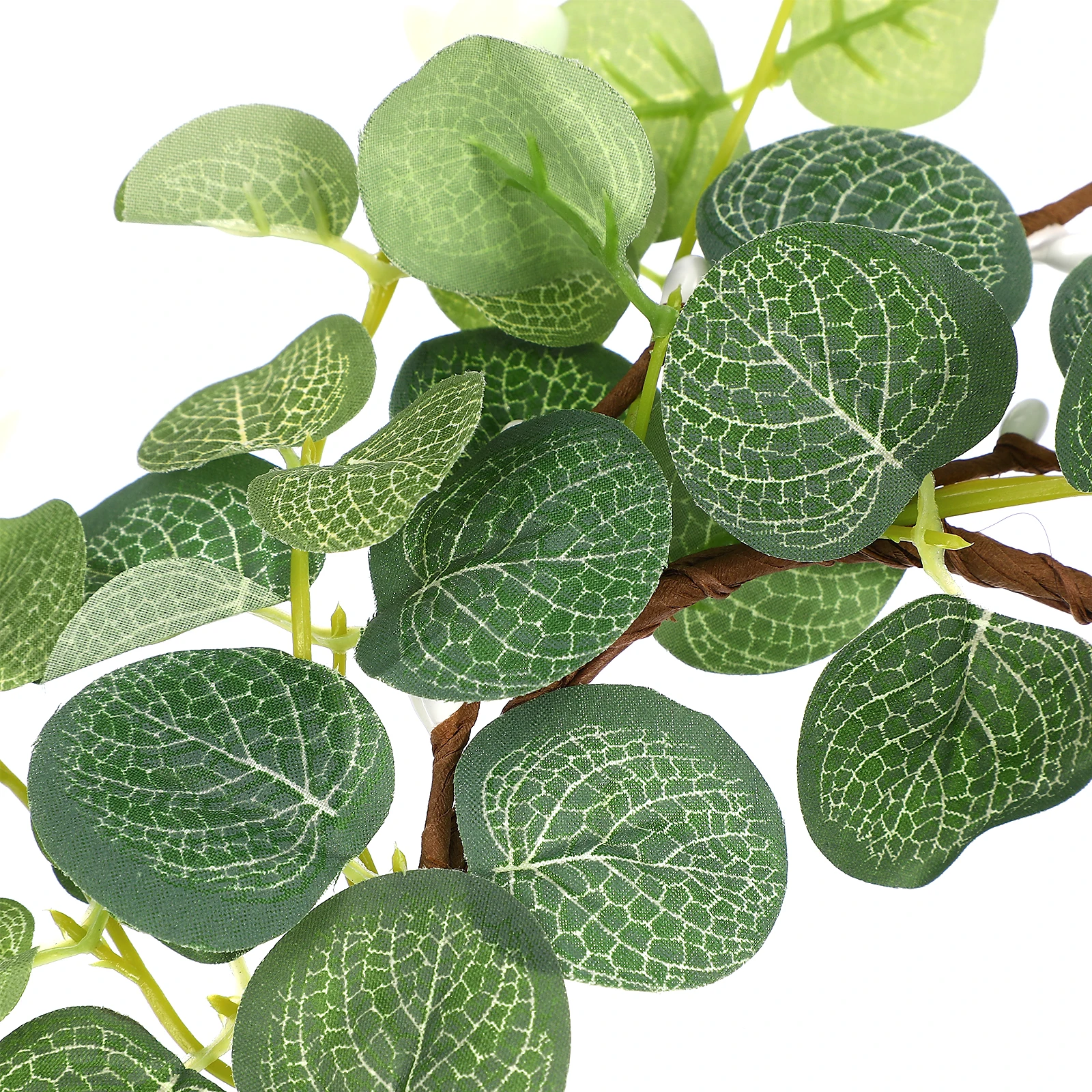 

4 Pcs Eucalyptus Wreath Simulated Rings Realistic Leaves for Table Decor Party Photo Props Small Wreath