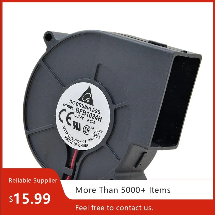 

For Delta BFB1024H 97x97x33mm DC 24V 0.60A High Airflow Blower Fan Dual Ball Bearing