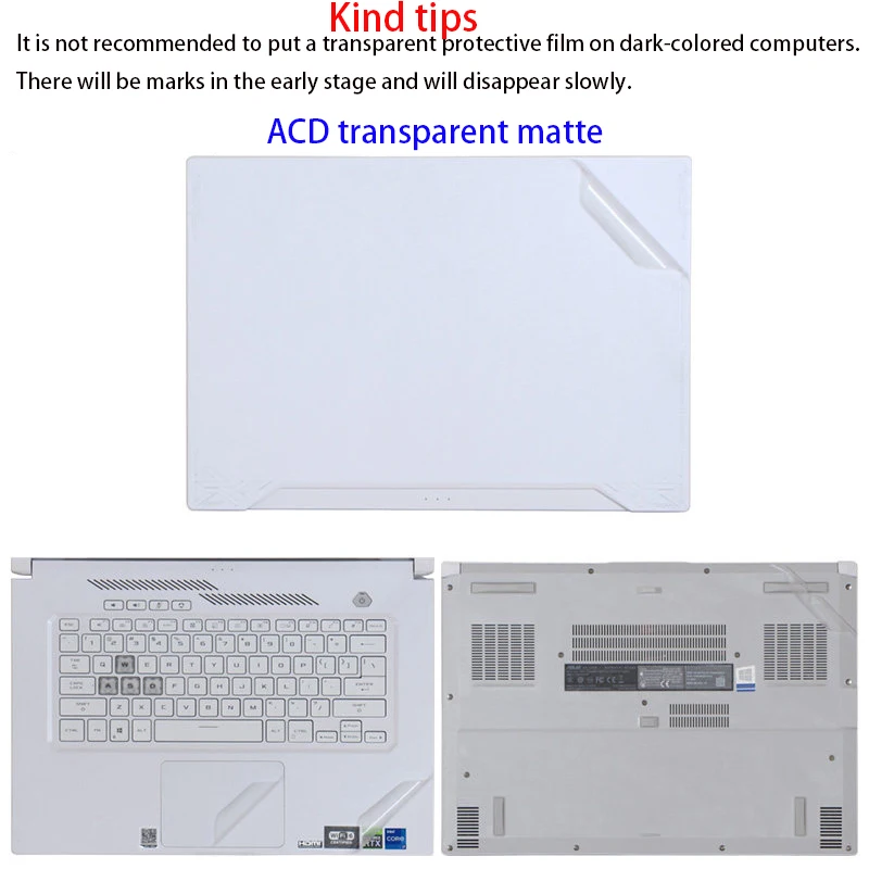 

Защитная пленка для корпуса ASUS TUF Gaming A16/F17/A17, наклейка для ноутбука FA617N/FX517Z/FX516P, защитная пленка для корпуса компьютера FA507R/FX507Z