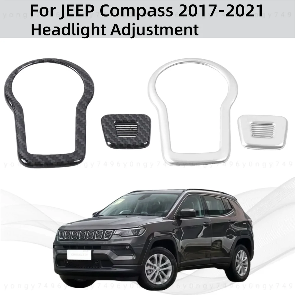 

Car Upgrade Styling ABS Headlight Adjustment For JEEP Compass 2017 2018 2019 2020 2021 Modification Decoration Accessories