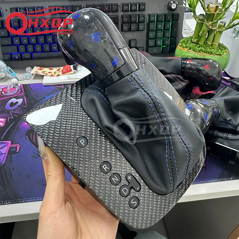 Adequado para Volkswagen Golf 6 MK6 G TI GLI Jetta MK5 5KD 713 203A, manopla de câmbio DSG com capa protetora contra poeira.