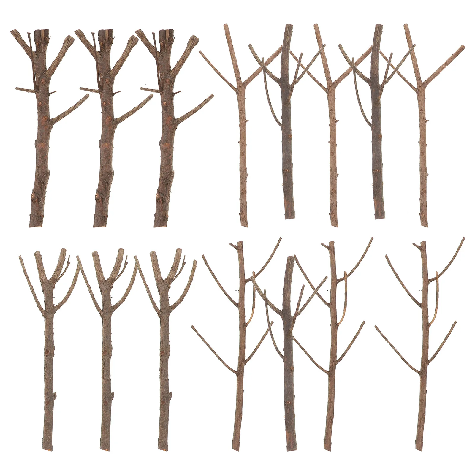 15 قطعة 15 سنتيمتر DIY بها بنفسك العصي الخشبية محاكاة عيد الميلاد الديكور العصي للحرف اليدوية العلامات الزينة اليدوية مشاريع فنية