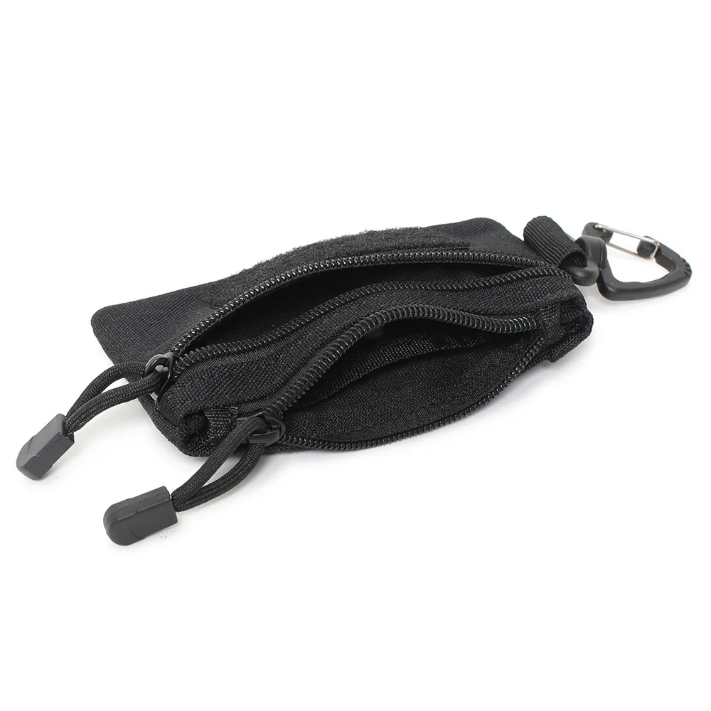 1pc Outdoor Sports Men Tactical EDC Wallet Portable Coin Pouch Key Bag Waist Bag Durable Card Bag Zipper Wallet Accessory Bag