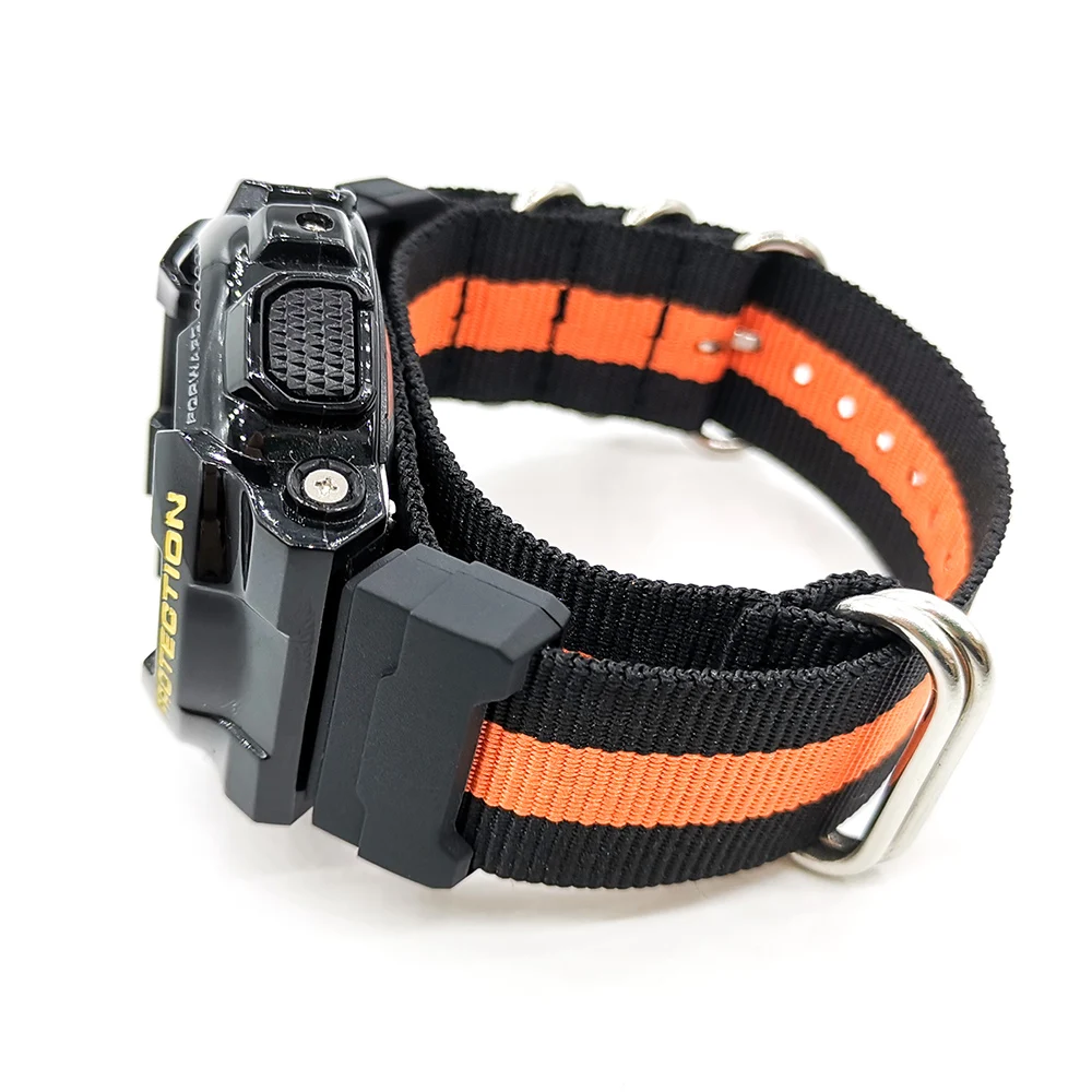 Nylon  Watchband for Casio G-Shock GA-110/100/120/150/200/400 GD-100/110/120 DW-5600 GW-6900 Bracelet Strap Band +16mm Adapter