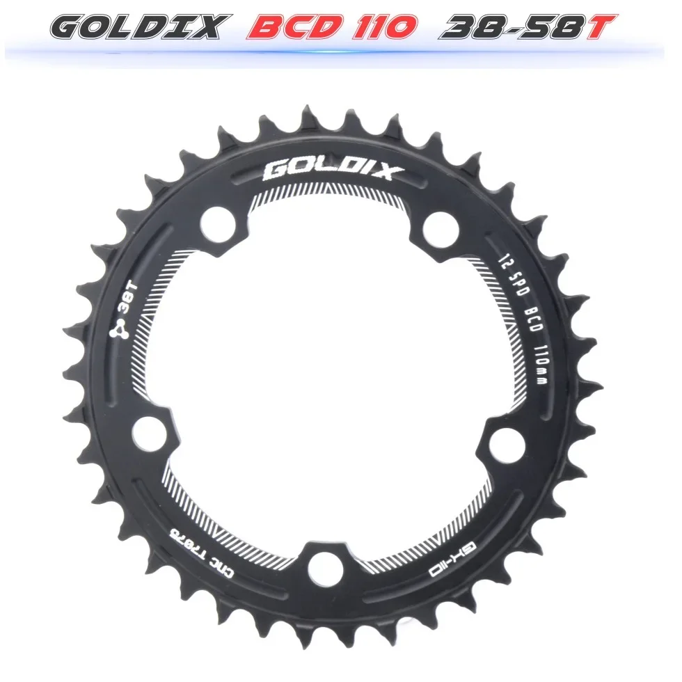 

Road Bike Chainwheel 110BCD Narrow Wide Chainring 38/40/42/44/46/48/50/52/54/56/58T Bicycle Crankset For SRAM SHIMANO 9-12s