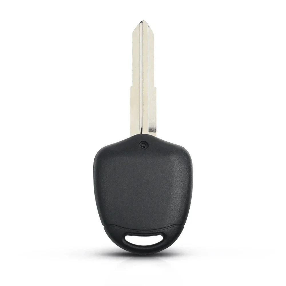 KEYYOU 10 unids/lote carcasa para llave remota 2 botones para Mitsubishi Outlander Grandis Pajero Lancer carcasa para mando a distancia de coche sin cortar