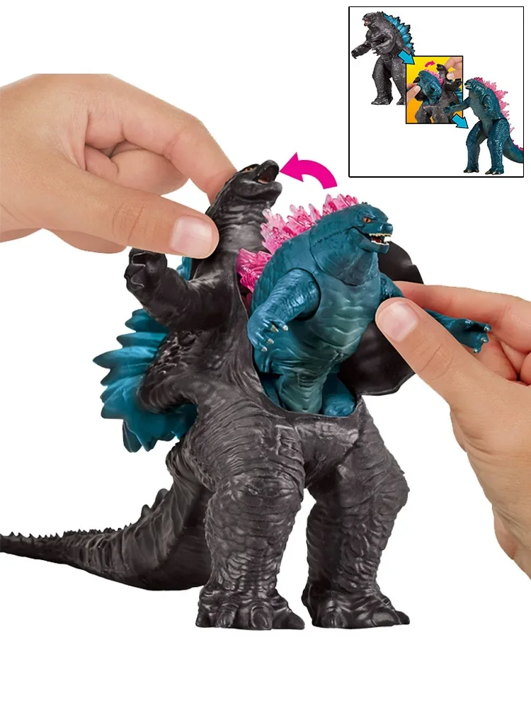 godzilla-evolution-model-vs-king-kong-new-empire-2024-peel-skin-gojira-titan-action-figure-giunti-collezione-mobile-model-toy