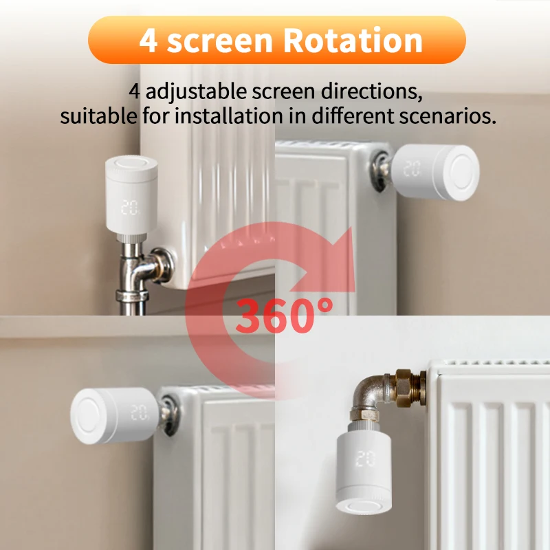 Tuya Smart Home Zigbee Heizkörper Ventil Smart Thermostat Ventil Kopf Zigbee 3,0 Thermostat Heizkörper Ventil Alexa Google Hause