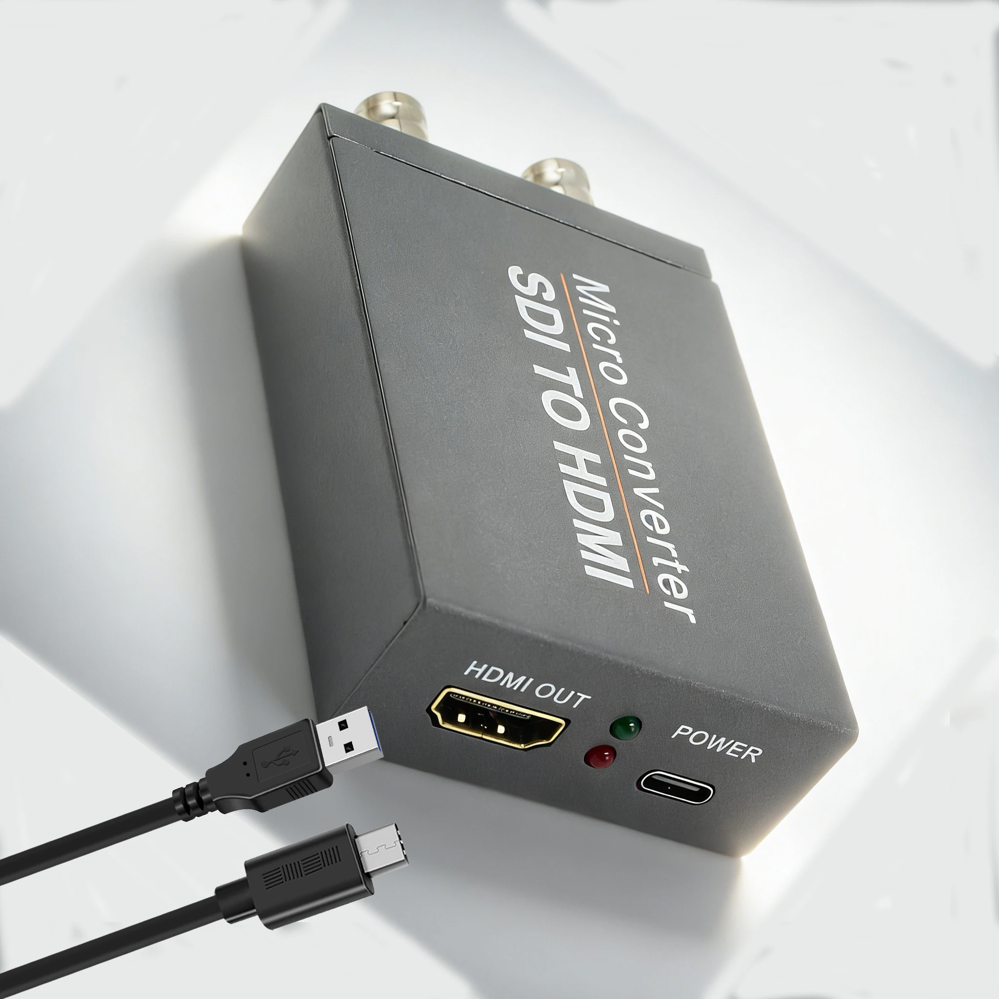 Konwerter SDI na 3G/SD/HD-SDI z adapterem konwertera audio-wideo kompatybilnym z HDMI do monitora HD, kamery, projektora, rejestratora SDI DVR — zdjęcie produktu 3