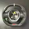 プジョー 508L 2008 3008 4008 5008 GT 100% リアルカーボンファイバー車のステアリングホイール 4