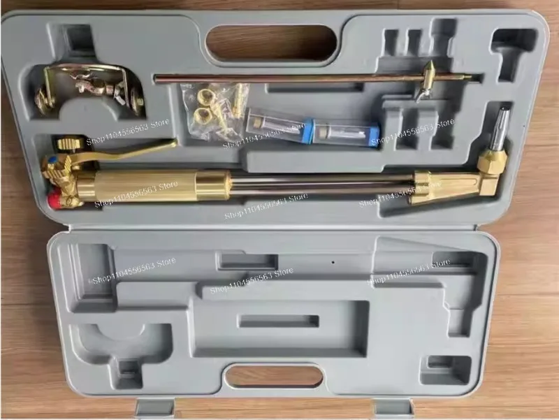 Industrial Portable Cutting Torch Set Oxy Acetylene Propane – Gas Welding Heating Cutting Kit with Regulator Hoses