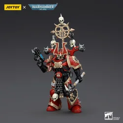 【Accessories】JOYTOY Warhammer 1/18 Action Figures World Eaters Khorne Berzerker with Berzerker lcon Model Toy  3.75inch