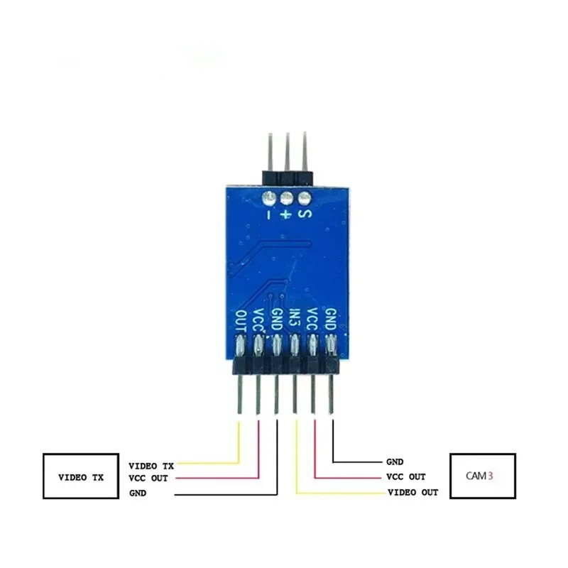For FPV Traverse Camera Two Way Three Way Video Switcher Electronic Switch Remote Control Switching Video Module Easy Install