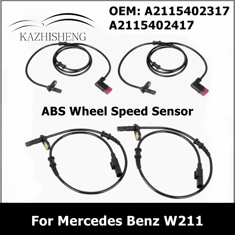 Front Rear ABS Wheel Speed Sensor for Mercedes Benz W211 S211 VF211 E320 E350 E500 E63 A2115402317 A2115402417