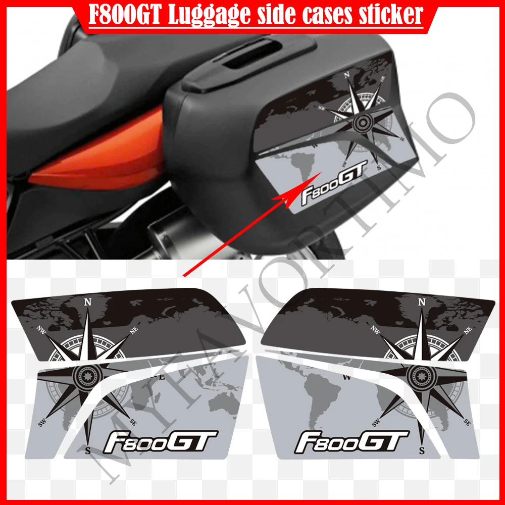 For BMW F800GT F 800 F800 GT Motorcycle Stickers Decals Protector Tank Pad Grips Trunk Luggage Panniers Side Cases