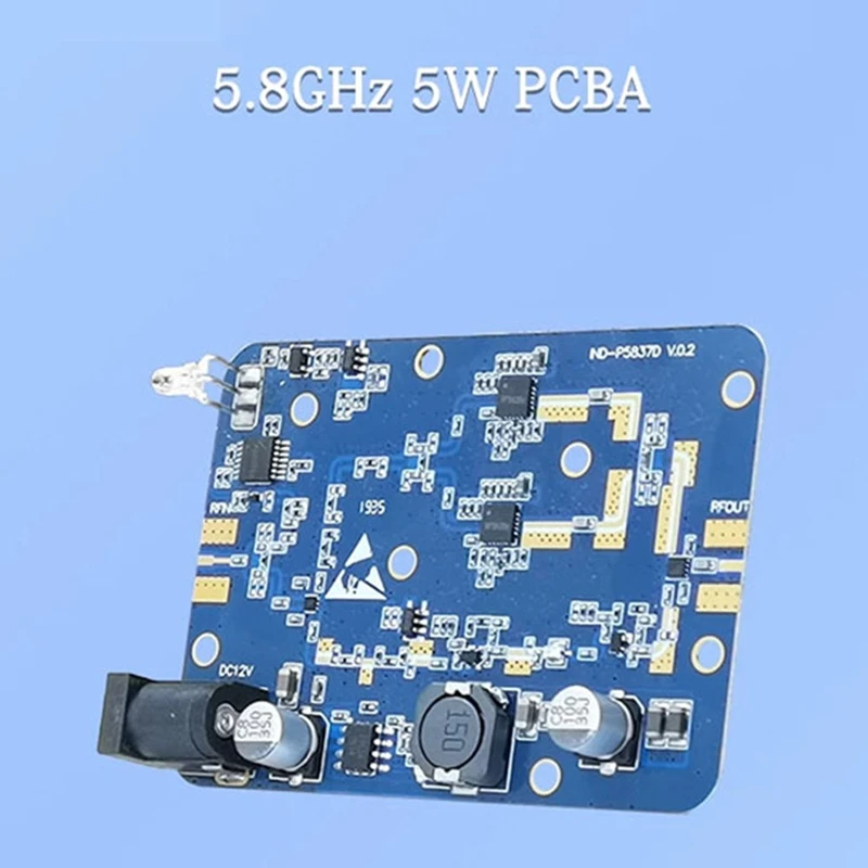 Amplificador de señal de 5,8 Ghz, 5W, 37Dbm, PCBA para Dron, Wifi, placa Pcba, pieza de extensión única, módulo inalámbrico RF