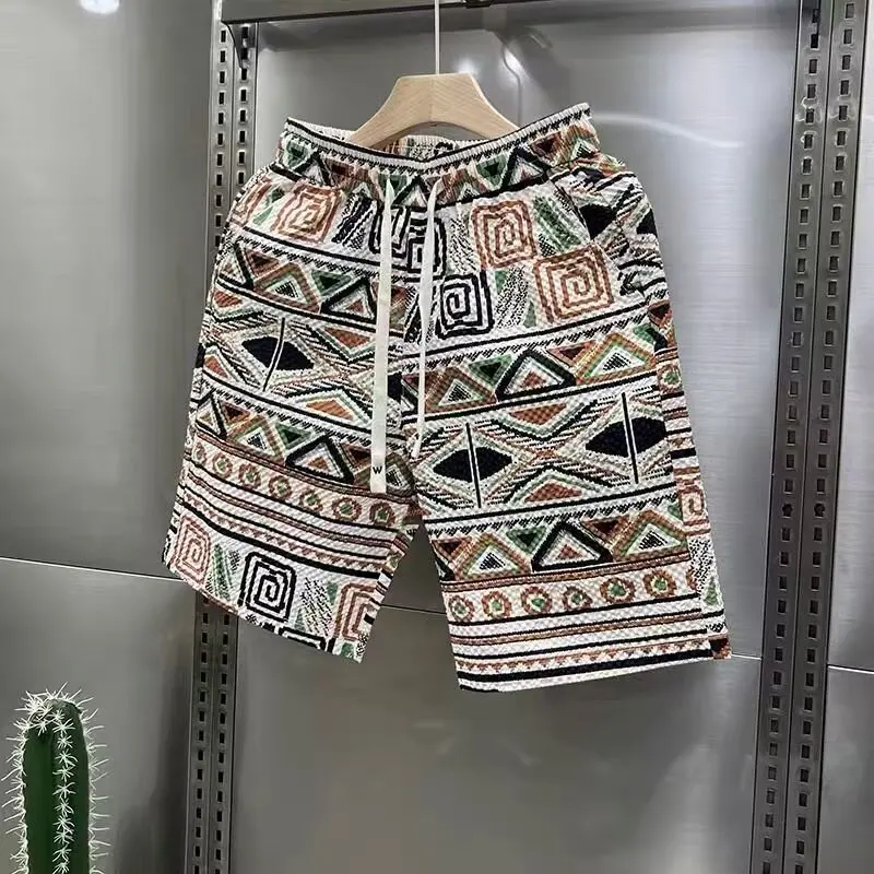 

Faionable Casual ort Pants Men's Five-Part Loose Fit Summer Thin Straight Leg Pants Versatile Sle Youthful Energy Trend