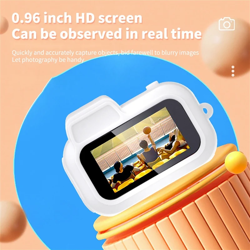 Mini Digital Camera 1080P 2 MP 100 Minutes Battery Life Small Video Camera With Color Screen Wrist Strap For Teens Kids