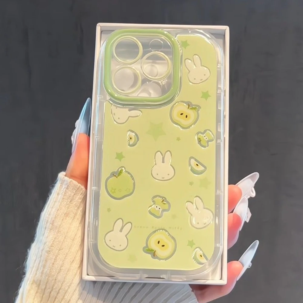 

Kawaii Miffy Rabbit Phone Case Cute Cartoon 16Promax15Pro/14Plus Phone Case 13/12/11