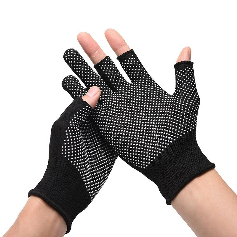 Nylon Non-slip Gloves Men Women Outdoor Riding Sport Fitness Breathable Non-slip Sunscreen Half Finger Gloves