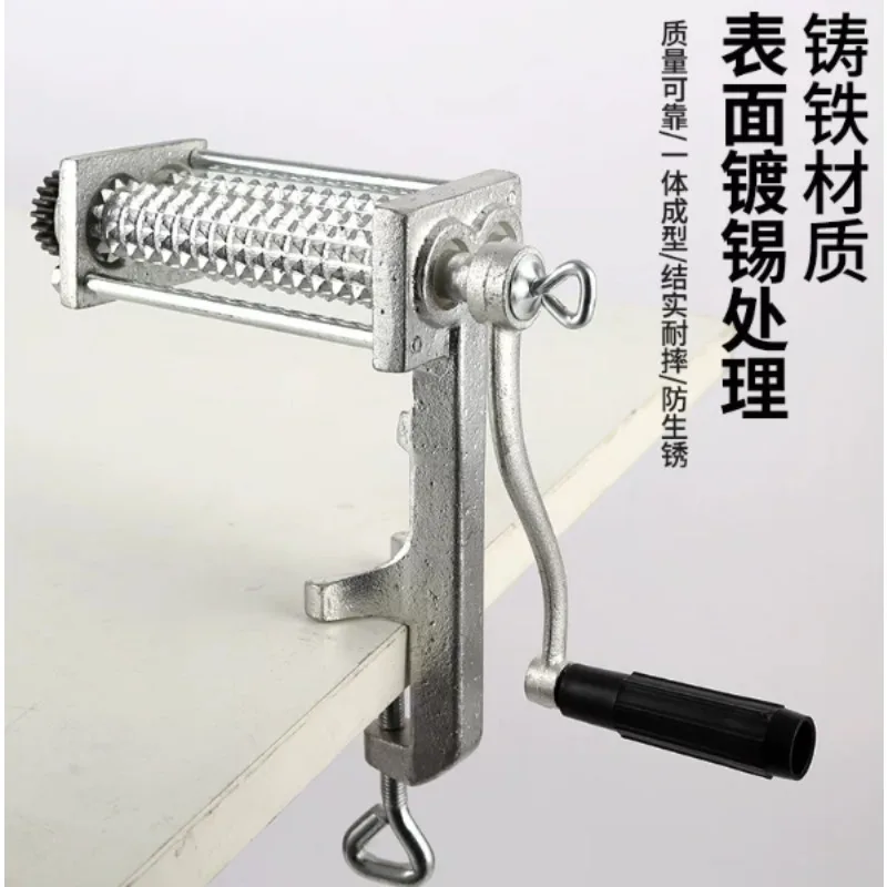 Cast Iron Hand Meat Tenderizer Kitchen Steak Softener Household Beef Flattener Practical Cooking Gadget for Meat Processing