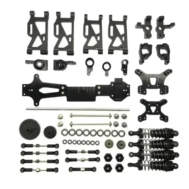 WLtoys 144001 RC Car Metal Upgrade Spare Parts Swing Arm Steering Cup Rear Wheel Base Second Floor Drive Shaft Reduction Gear