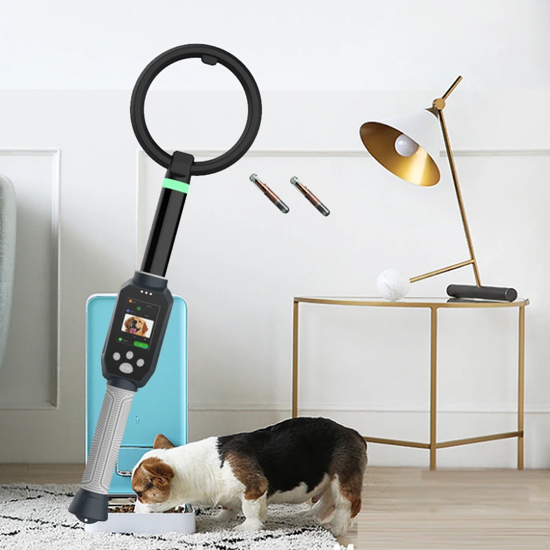 قارئ عصي حيوانات محمول للكلاب ، قطة مع dk ، RFID ، قارئ حيوانات ، أنبوب رقاقة ، علامة زجاجية ، واي فاي ، سيارة واي فاي ، HDX ، وقي