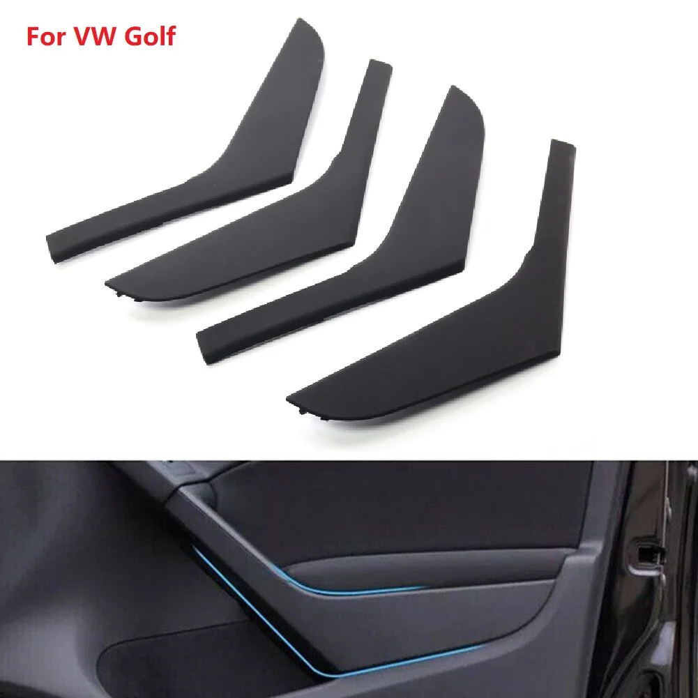 Car Interior Door Black Left Right Handle Cover Trim For VW Golf 6 MK6 2009 2010 2011 2012 2013 5K4868039A 5K4868040A